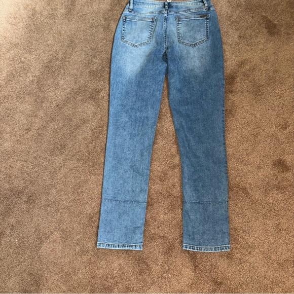 MATILDA JANE Just Imagine Taylor Straight Leg Floral Cuff Jean Size 8 - Picture 2 of 14